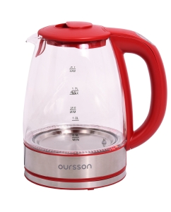 Купить Чайник электрический Oursson KE1744GD/RD 1.7 л красный  в E-mobi