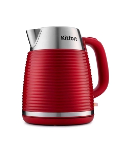 Купить Чайник электрический Kitfort KT-695-2 1.7 л красный, серебристый в E-mobi