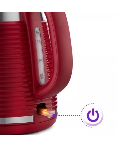 Купить Чайник электрический Kitfort KT-695-2 1.7 л красный, серебристый  в E-mobi