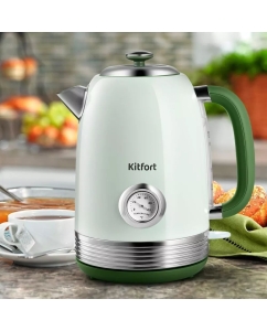 Купить Чайник электрический Kitfort КТ-6604 1.7 л зеленый  в E-mobi