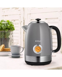 Купить Чайник электрический Kitfort КТ-6605 1.7 л серый  в E-mobi