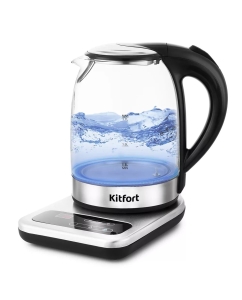 Купить Чайник электрический KITFORT КТ-657 1.7 л серебристый, прозрачный в E-mobi
