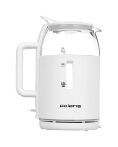 Купить Чайник электрический Polaris PWK 1545 CGL Water Way Pro 1.5 л белый, прозрачный  в E-mobi