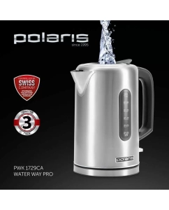 Купить Чайник электрический Polaris PWK 1729CA Water Way Pro 1.7 л серебристый  в E-mobi