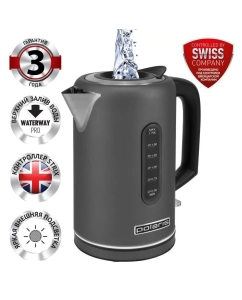 Купить Чайник электрический Polaris PWK 1729CA Water Way Pro 1.7 л серый в E-mobi