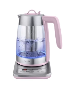 Купить Чайник электрический Marta MT-4554 1.8 л серебристый, зеленый, прозрачный в E-mobi