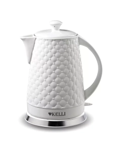 Купить Чайник электрический KELLI KL-1340 2 л белый в E-mobi