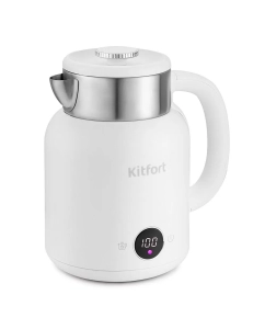 Купить Чайник электрический Kitfort КТ-6196-2 1.5 л белый в E-mobi