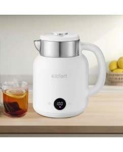 Купить Чайник электрический Kitfort КТ-6196-2 1.5 л белый  в E-mobi