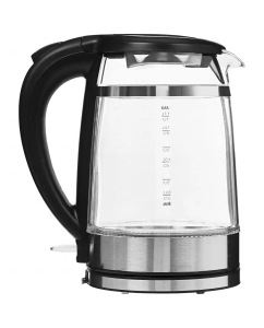 Купить Чайник электрический HYUNDAI HYK-G3036 1.8 л прозрачный, серебристый, черный  в E-mobi