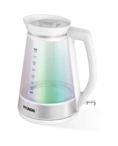 Купить Чайник электрический HYUNDAI HYK-G3037 1.9 л белый  в E-mobi