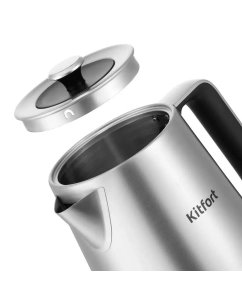 Купить Чайник электрический Kitfort КТ-6182 0.8 л серебристый  в E-mobi