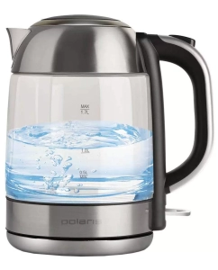 Купить Чайник электрический Polaris PWK1791CGL 1.7 л серебристый, прозрачный  в E-mobi