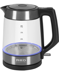 Купить Чайник электрический RED RK-G20 1.7 л прозрачный, серебристый в E-mobi