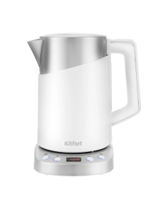 Купить Чайник электрический Kitfort КТ-660-1 1.7 л белый  в E-mobi