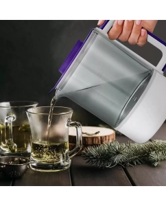 Купить Чайник электрический Kitfort КТ-6191 1.3 л прозрачный, фиолетовый  в E-mobi