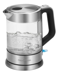 Купить Чайник электрический Profi Cook PC-WKS 1107 G 1.5 л серебристый в E-mobi