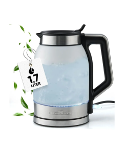 Купить Чайник электрический Profi Cook PC-WKS 1215 G 1.7 л серебристый, черный в E-mobi