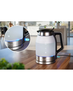 Купить Чайник электрический Profi Cook PC-WKS 1215 G 1.7 л серебристый, черный  в E-mobi