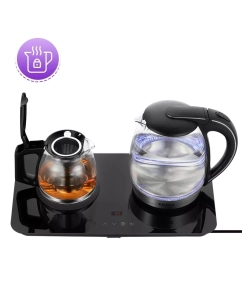 Купить Чайник электрический Kitfort КТ-6609 1.7 л прозрачный, черный  в E-mobi