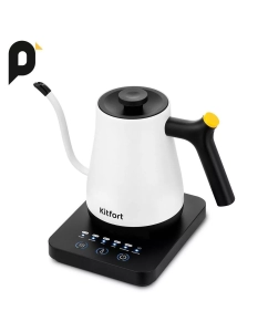 Купить Чайник электрический Kitfort КТ-6673 0.8 л белый, черный в E-mobi