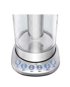 Купить Чайник электрический KitFort КТ-622, 2200Вт, серебристый  в E-mobi