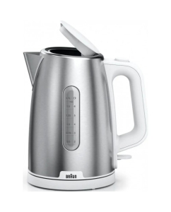 Купить Чайник электрический Braun WK1500WH 1.7 л белый, серебристый  в E-mobi