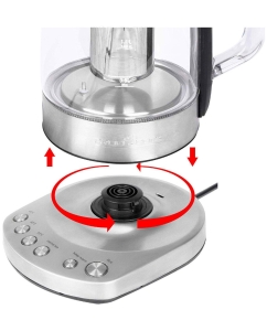 Купить Чайник электрический Profi Cook PC-WKS 1167G 1.5 л серебристый  в E-mobi