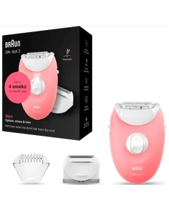 Купить Эпилятор Braun S3 SE 3-277 Silk-epil белый, розовый в E-mobi