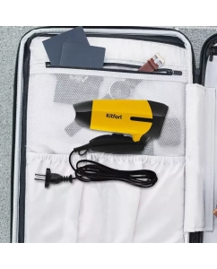 Купить Фен Kitfort КТ-3243-1 800 Вт черный, желтый  в E-mobi