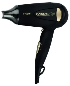Купить Фен Scarlett SC-HD70IT10 1 400 Вт черный, золотистый в E-mobi
