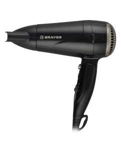 Купить Фен Brayer BR3024 1600 Вт серебристый, черный в E-mobi