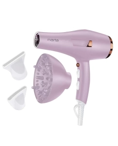 Купить Фен Marta MT-HD1401B 2600 Вт розовый в E-mobi