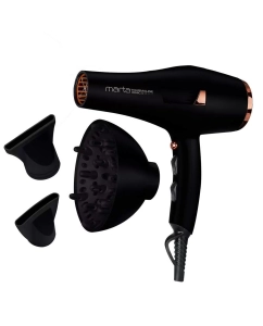 Купить Фен Marta MT-HD1401B 2600 Вт золотистый, черный в E-mobi