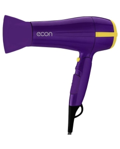 Купить Фен ECON ECO-BH221D 2200 Вт желтый, фиолетовый в E-mobi