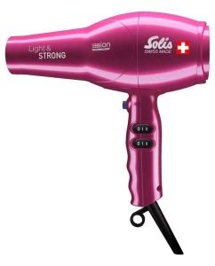 Купить Фен Solis Light & Strong розовый 1 800 Вт розовый в E-mobi