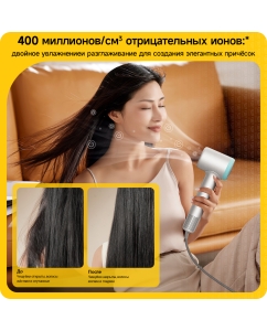 Купить Фен Deerma DEM-CF51W 1500 Вт серебристый  в E-mobi