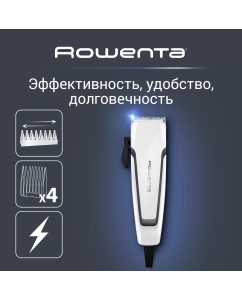 Купить Машинка для стрижки волос Rowenta TN1605F0 белая, черная в E-mobi
