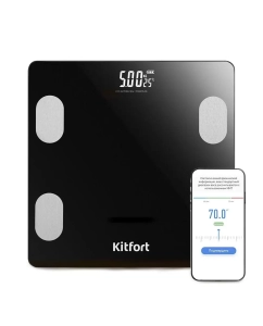 Купить Весы напольные Kitfort КТ-844 черный в E-mobi