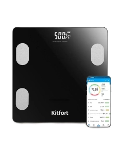 Купить Весы напольные Kitfort КТ-844 черный  в E-mobi