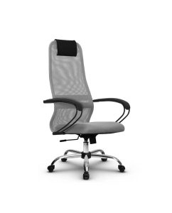 Купить Кресло компьютерное SU-B-8/подл.130/осн.003 Светло-серый/Светло-серый в E-mobi