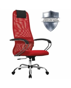 Купить Кресло компьютерное SU-B-8/подл.131/осн.003 Касный/Красный  в E-mobi