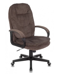 Купить Кресло руководителя Бюрократ CH-868N, на колесиках, ткань, коричневый [ch-868n/lt-10] в E-mobi