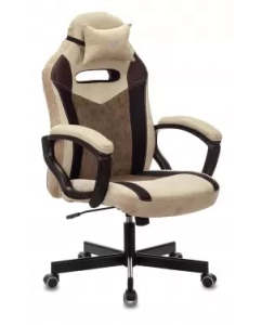 Купить Игровое кресло Бюрократ VIKING 6 KNIGHT Коричневый, ткань/экокожа в E-mobi