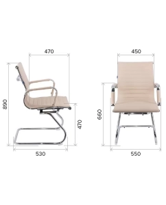 Купить Конференц-кресло EverProf Leo Black CF Экокожа Черная  в E-mobi