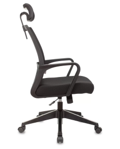 Купить Кресло БЮРОКРАТ MC-201-H, на колесиках, ткань, черный [mc-201-h/tw-11]  в E-mobi