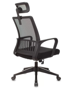 Купить Кресло БЮРОКРАТ MC-201-H, на колесиках, ткань, черный [mc-201-h/tw-11]  в E-mobi