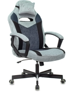 Купить Кресло игровое ZOMBIE VIKING 6 KNIGHT BL FABRIC синий крестовина металл в E-mobi