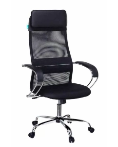 Купить Кресло VB_Бюрократ CH-608SL/BLACK сетка/ткань/кожзам черн.,хром в E-mobi