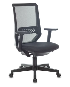 Купить Кресло БЮРОКРАТ MC-611N, на колесиках, сетка/ткань, черный [mc-611n/b/418b] в E-mobi